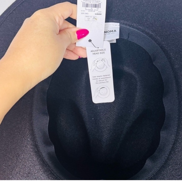 Women's Black Sonoma Goods For Life® Faux Felt Fedora - Picture 6 of 6